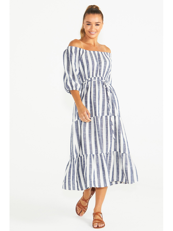 Sass Harley Midi Dress - Stripe