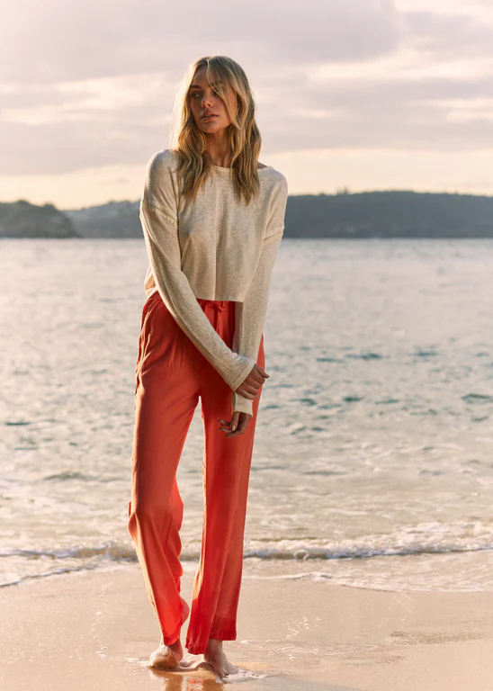 Amuse Society Fiona Woven  Pant  - Afterglow