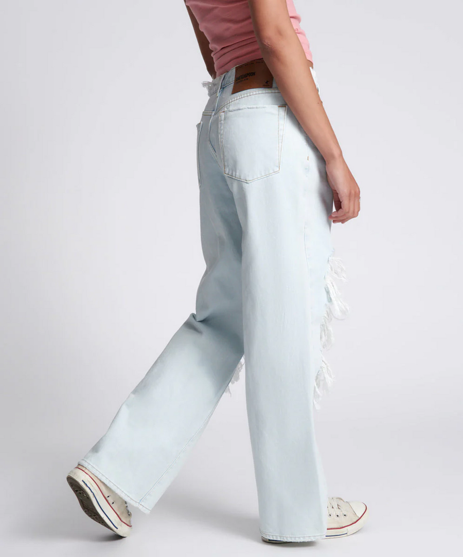 One Teaspoon Jackson Utility Mid Waist Wide Leg Jeans - Le Surf