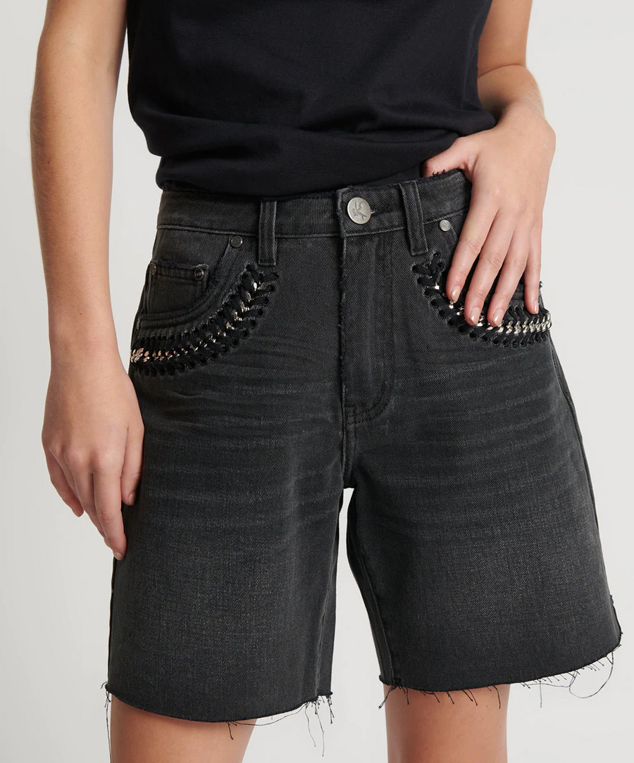 One Teaspoon Storm Grey Jackson Shorts - Storm Grey