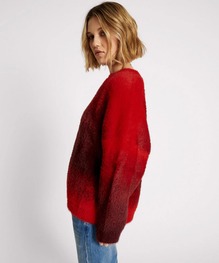 One Teaspoon Burning Sunset Ombre Knit Sweater