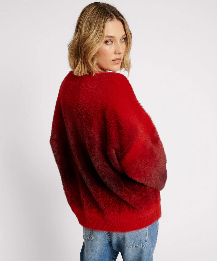 One Teaspoon Burning Sunset Ombre Knit Sweater