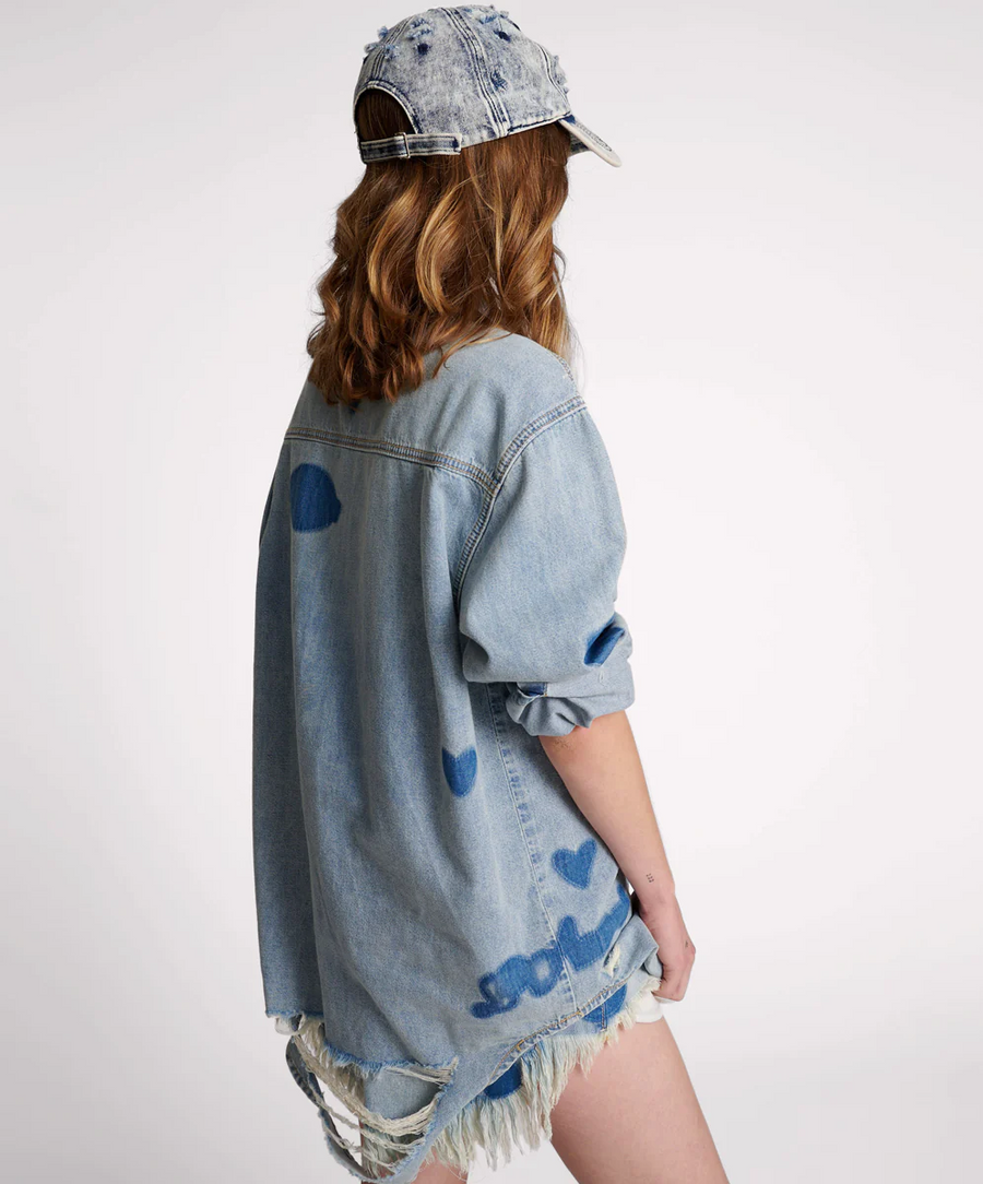 One Teaspoon Patched Everyday Denim Shirt - Hendrixe