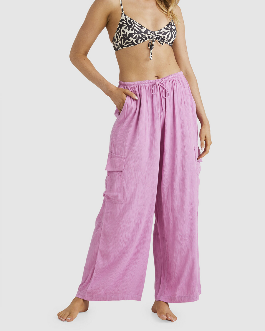 Billabong Beach Babe Cargo Pant -Berry Pink