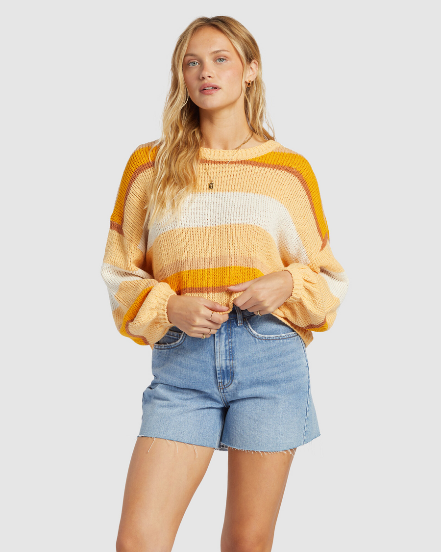 Billabong Sol Time  Sweater - Citrus Glow