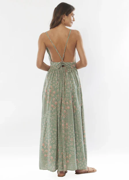 Amuse Society Cosi Bello Woven Maxi Dress - Palm