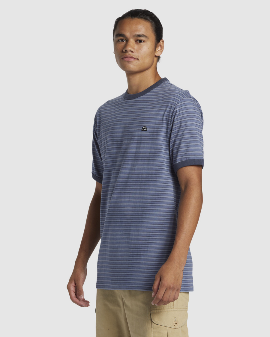 Quiksilver DNA  Stripe Tee - Vintage Indigo