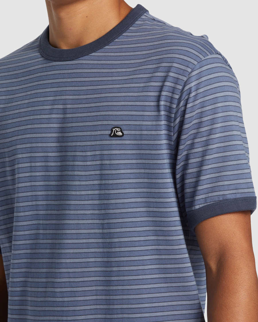 Quiksilver DNA  Stripe Tee - Vintage Indigo