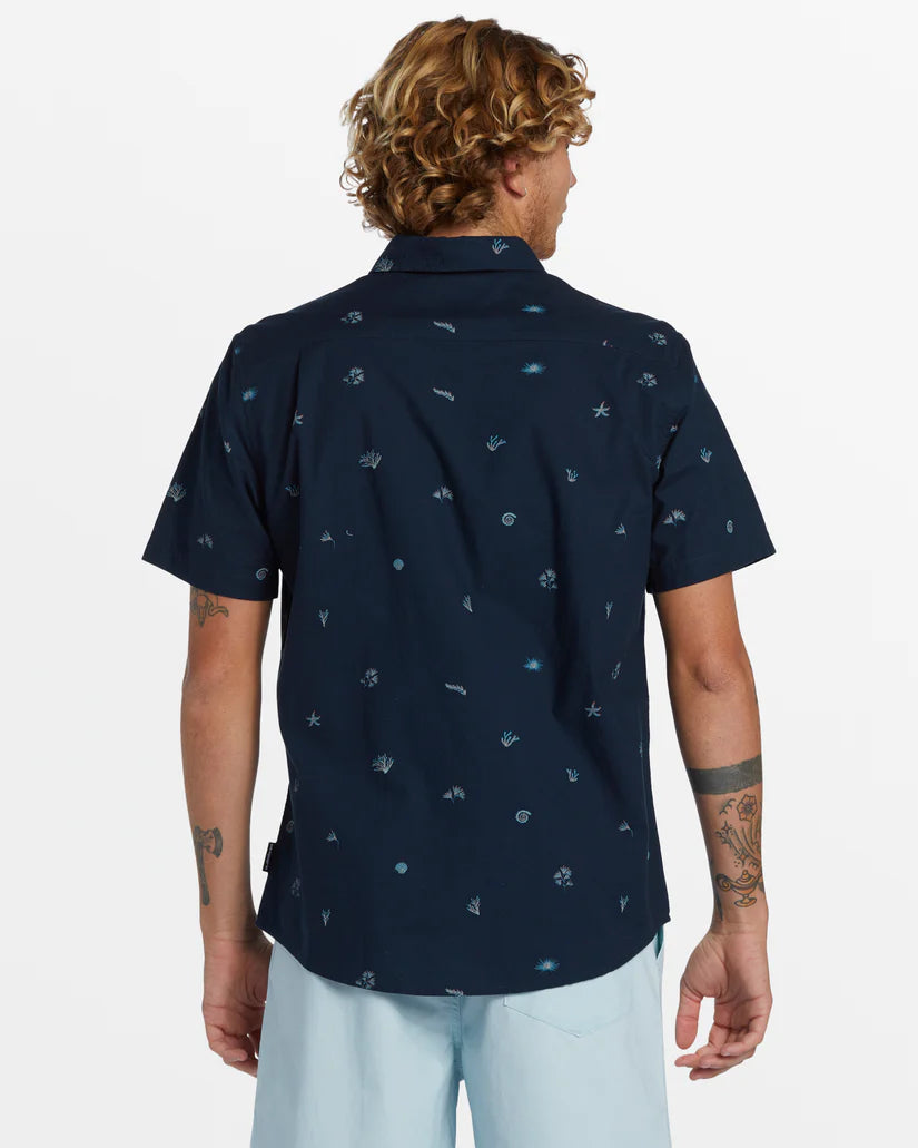 Quiksilver Apero  Classic  SS Shirt - Dark Navy