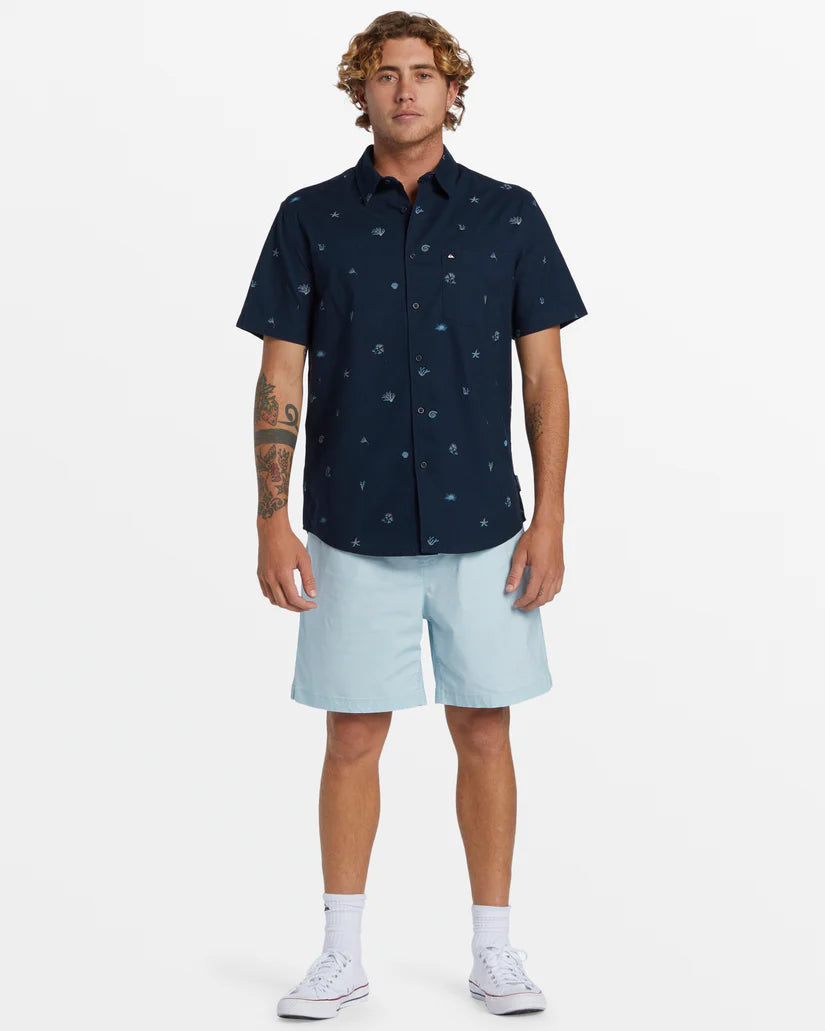 Quiksilver Apero  Classic  SS Shirt - Dark Navy