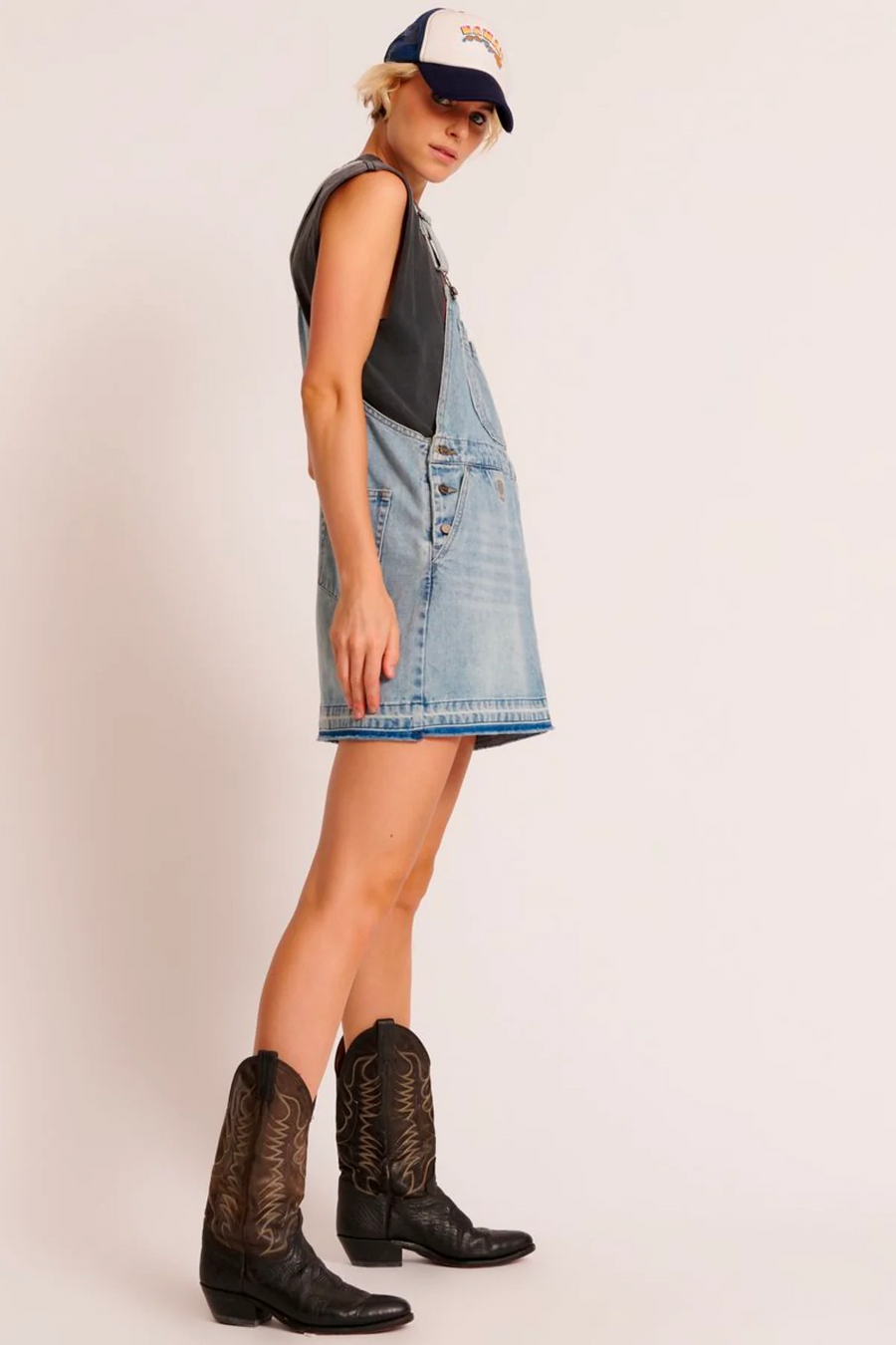 One Teaspoon Hendrixe Stanton St Mini Denim Dress - Hendrixe