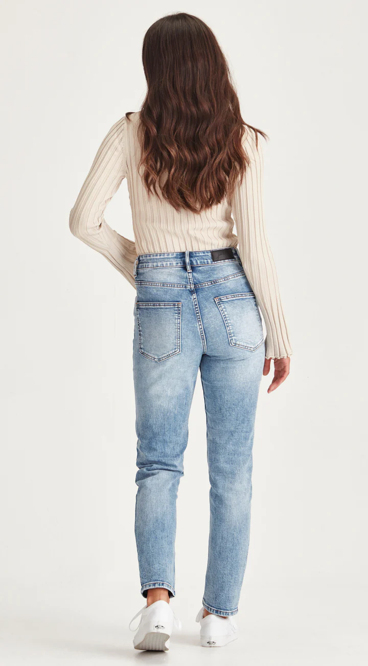 Junkfood Jeans Kaitlin Jeans - Blue No Rips