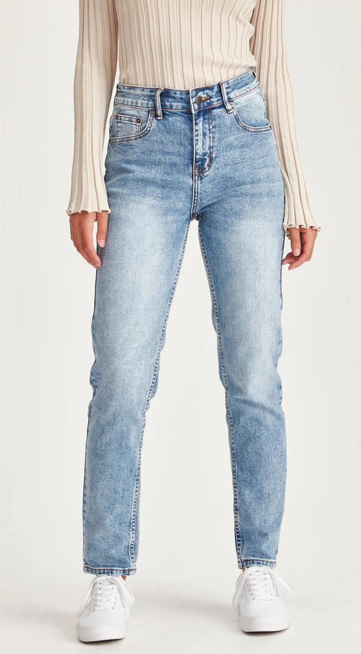 Junkfood Jeans Kaitlin Jeans - Blue No Rips