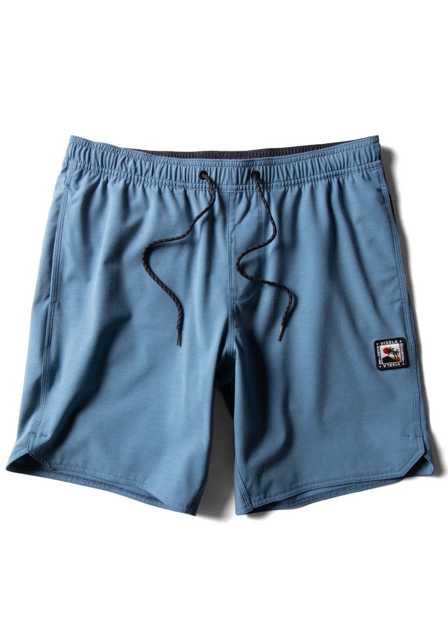 Vissla Solid Sets 17.5'' Ecolastic - Tidal Blue