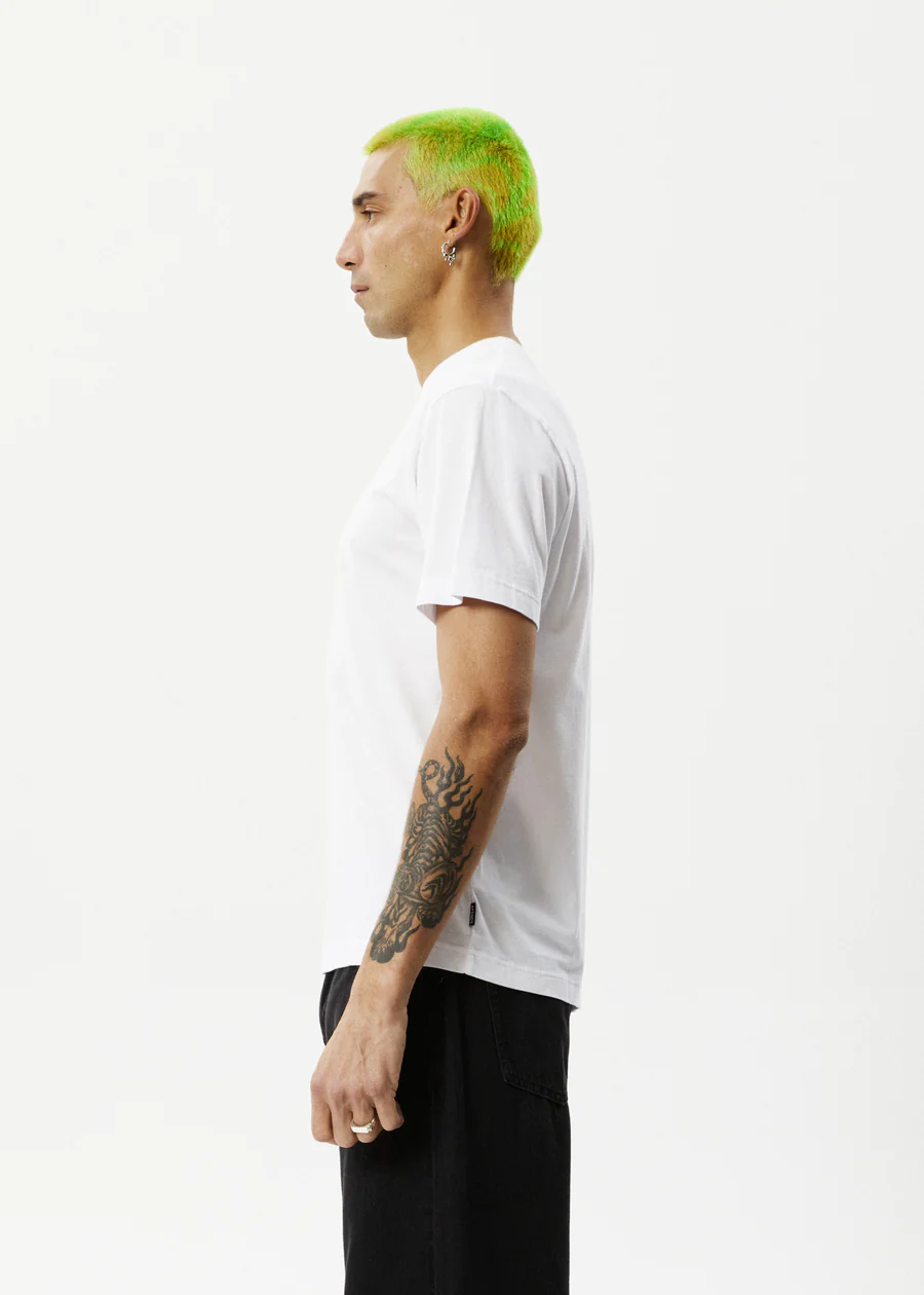 Afends Space Recycled Retro  Fit Tee - White