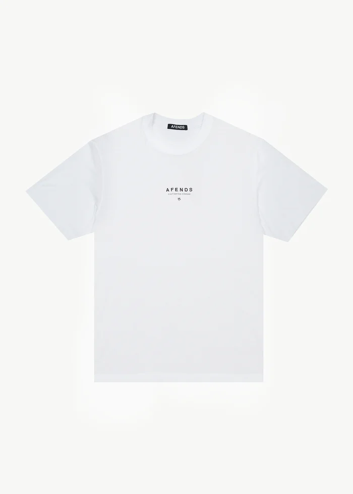 Afends Space Recycled Retro  Fit Tee - White