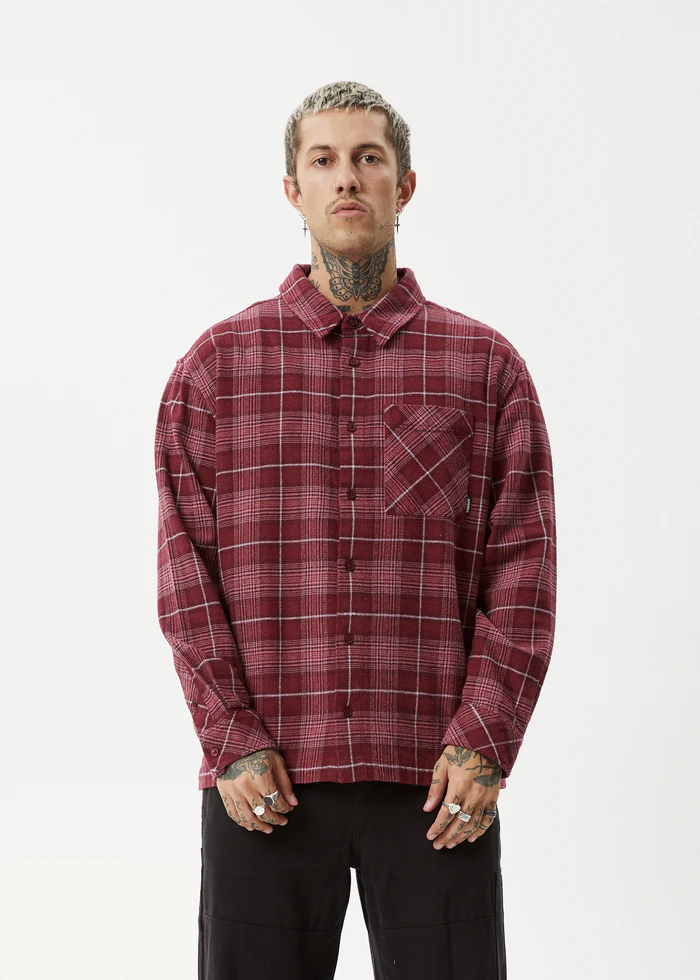 Afends Questions Flannel Shirt - Port