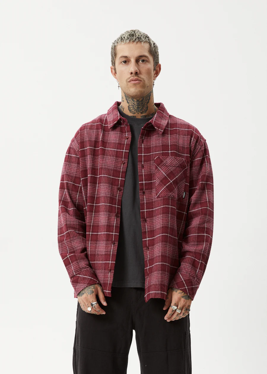 Afends Questions Flannel Shirt - Port