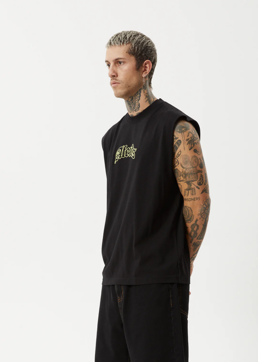 Afends Home Recycled Sleeveless Tee - Black