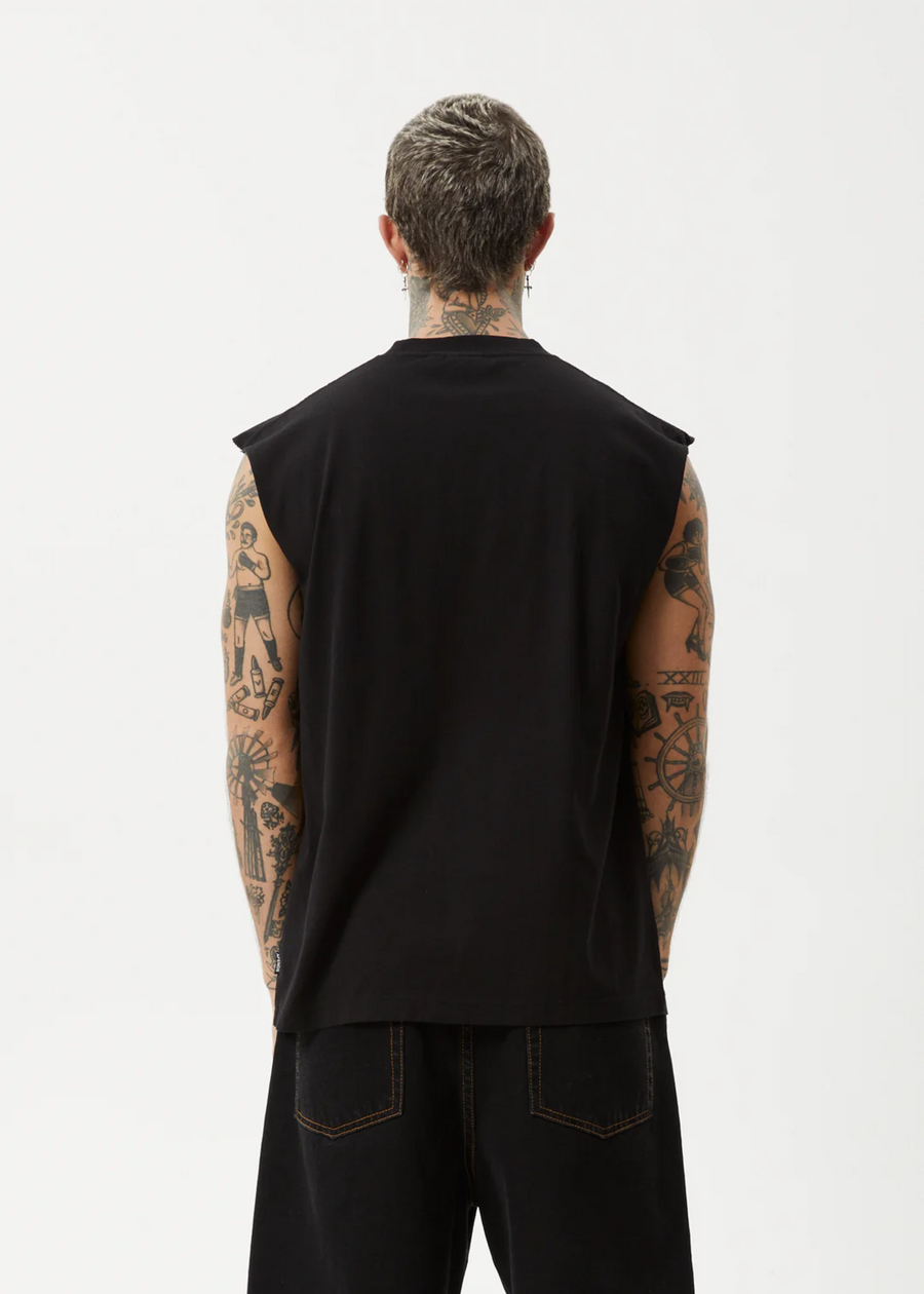 Afends Home Recycled Sleeveless Tee - Black