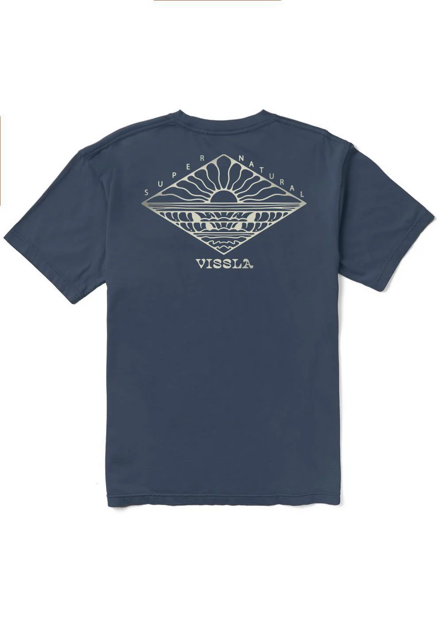 Vissla Ay Frame Organic Blend SS Tee  - Dark Navy