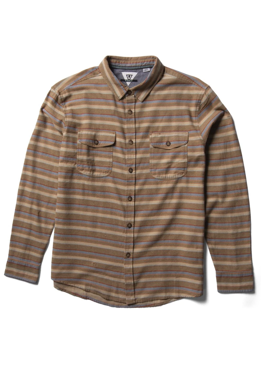 Vissla Central Coast Eco LS Flannel - Kangaroo