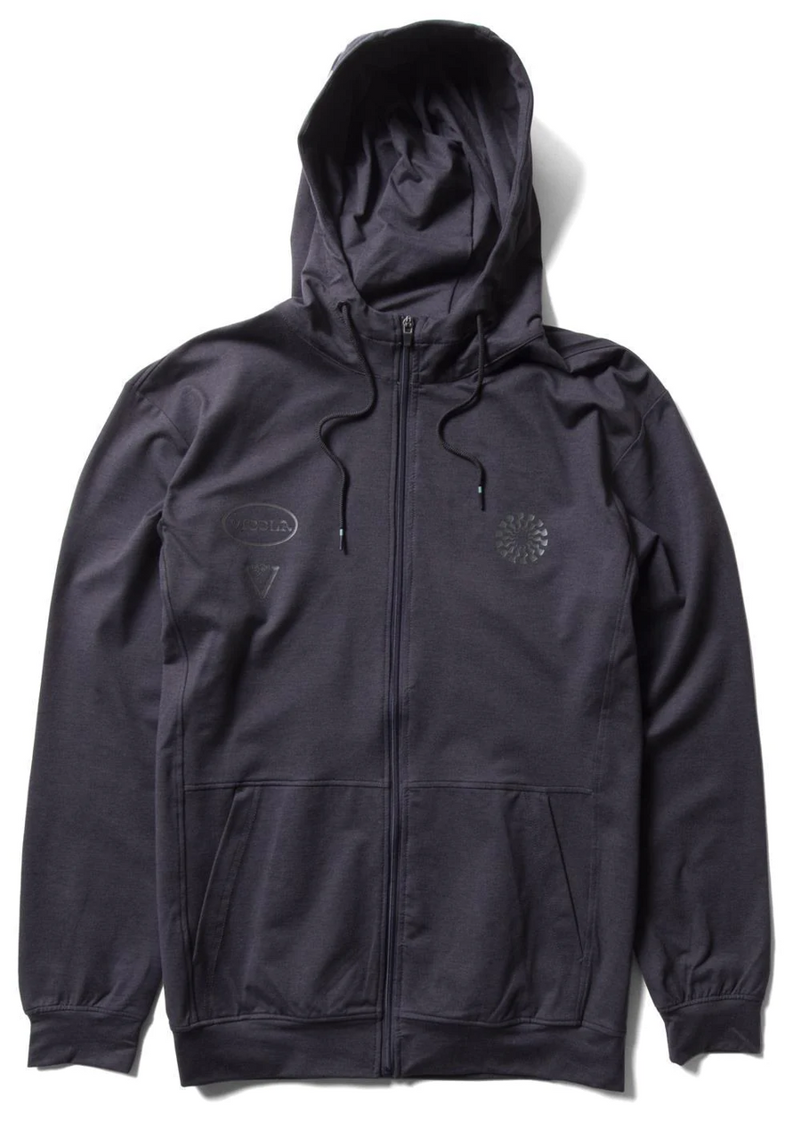 Vissla  Comp Lite Eco Zip Hoodie - Black Heather