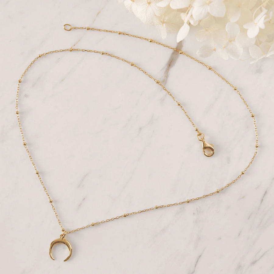 Midsummer Star Gold Petite Moon Illusion Necklace