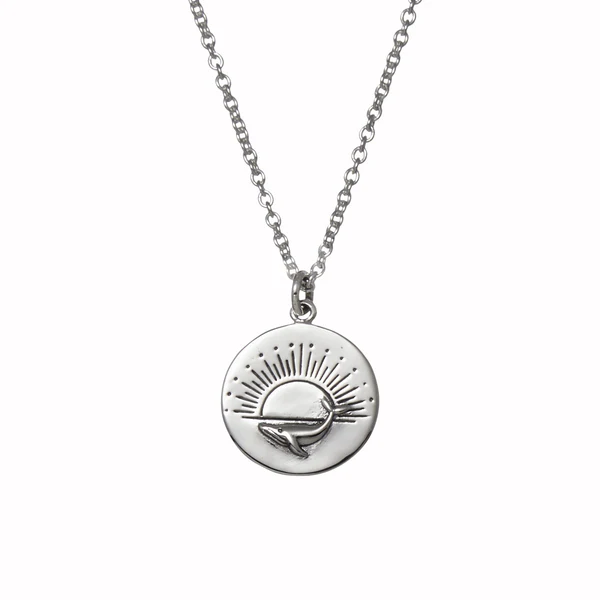 Midsummer Star Whale Dancer Necklace - Silver