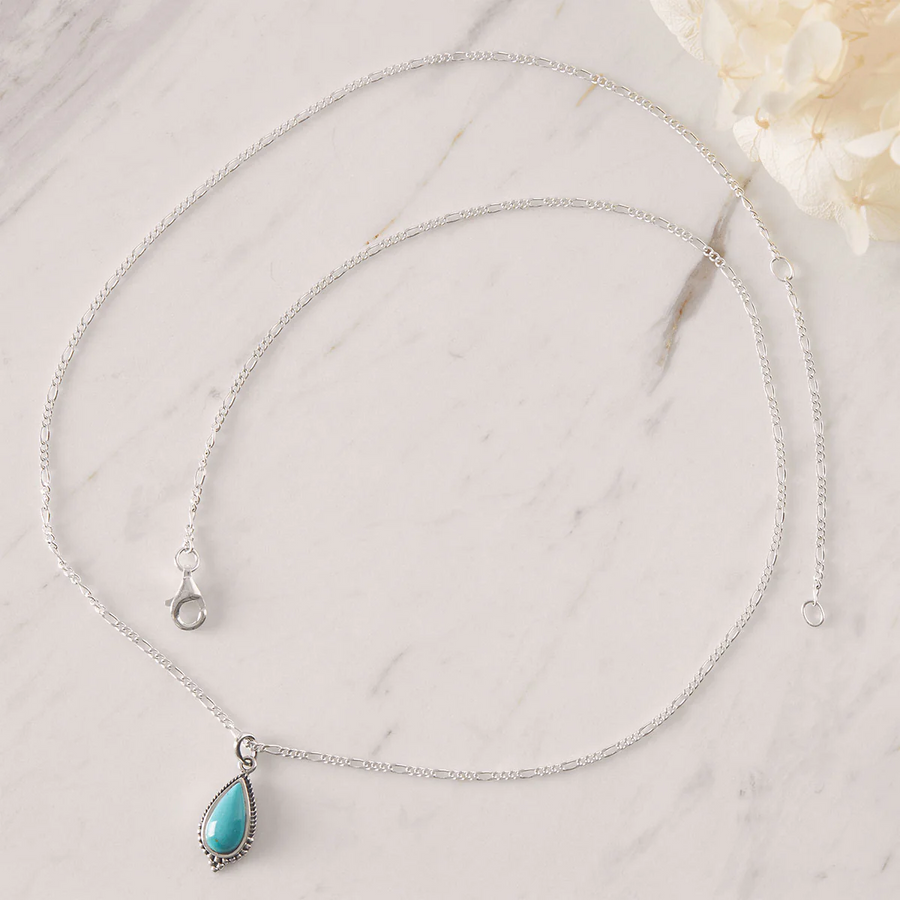 Midsummer Star Tear of Joy Turquoise Necklace