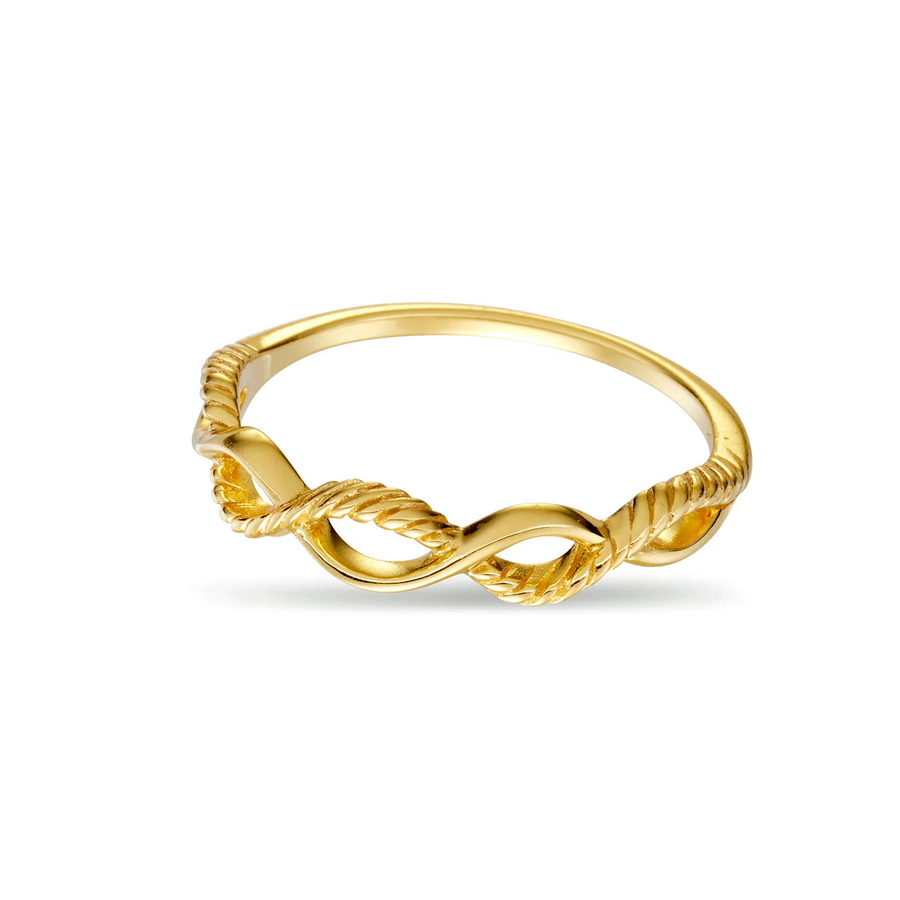 Midsummer Star Rope Twist Ring Gold - 8