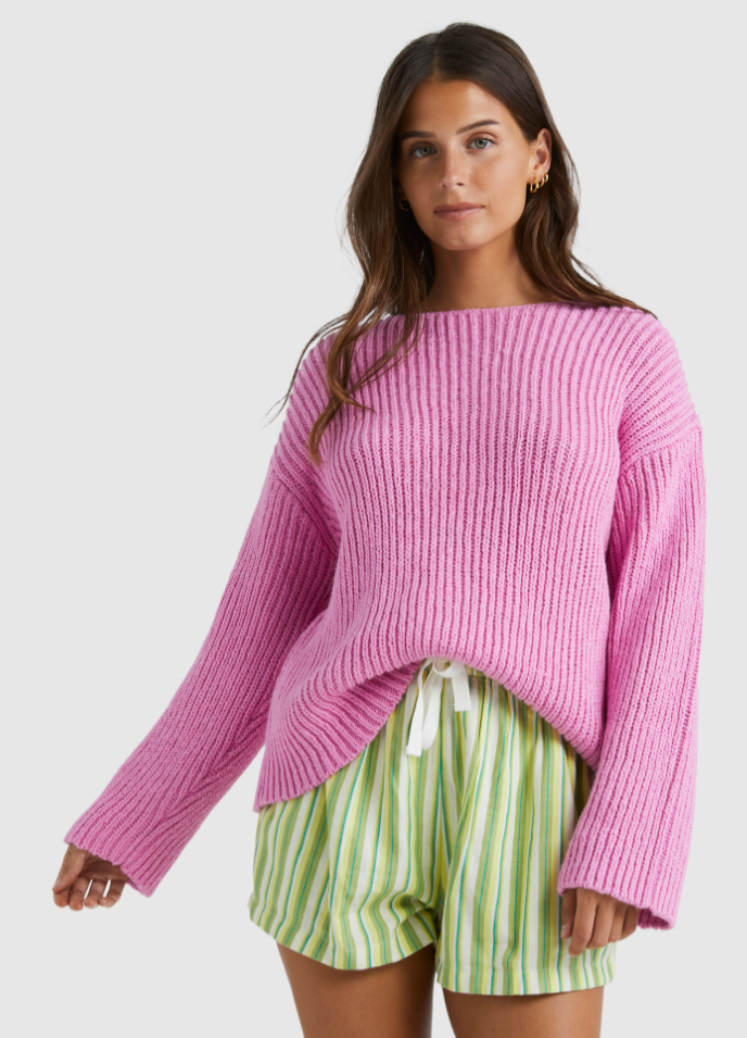 Billabong Moon Wave Sweater - Lush Lilac