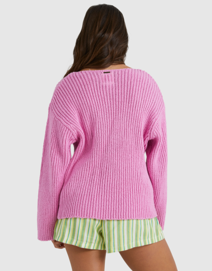 Billabong Moon Wave Sweater - Lush Lilac