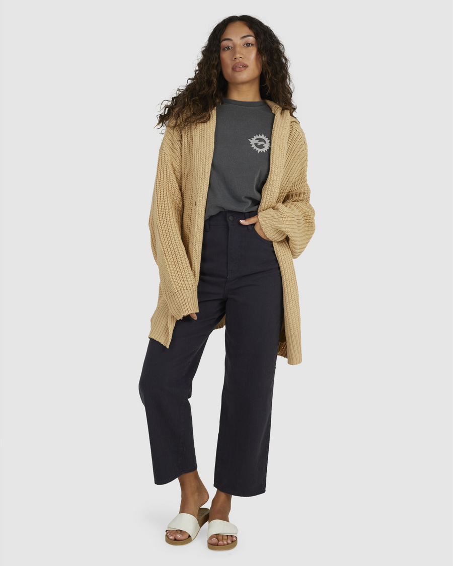 Billabong Encase Cardigan - Dark Almond