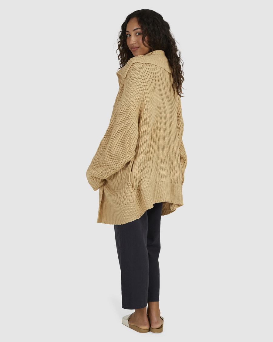 Billabong Encase Cardigan - Dark Almond