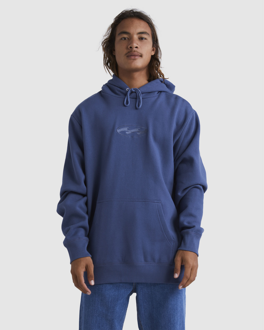 Billabong Tonal  Wave Pop Hood - Slate Blue