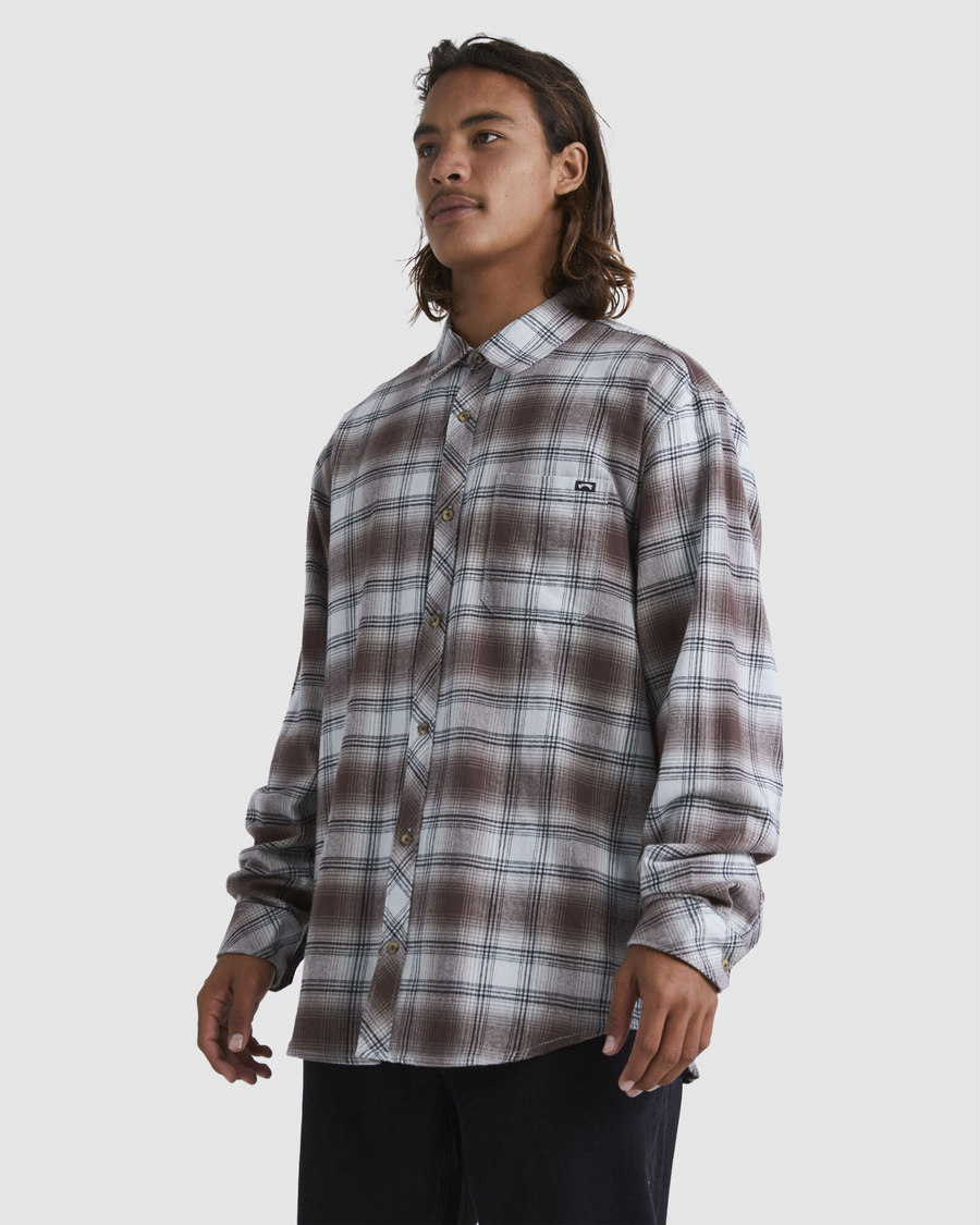 Billabong Coastline  Flannel - Grey Mist