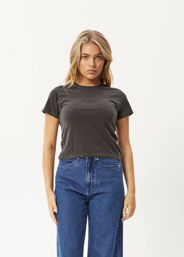 Afends  Jodi Baby Tee - Stone Black