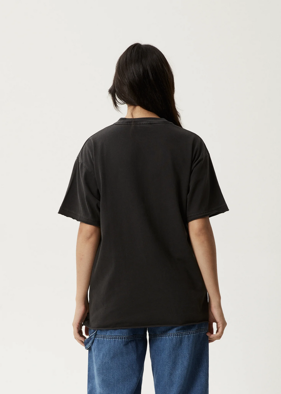 Afends Sweet Juliet Oversized Tee - Stone Black