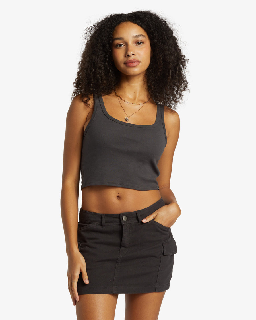 Billabong Hilary Cargo Skirt - Black Sand