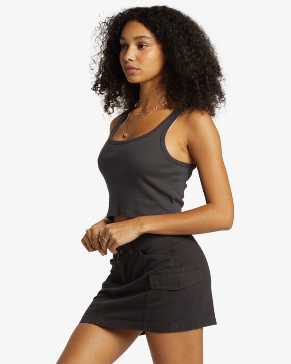 Billabong Hilary Cargo Skirt - Black Sand