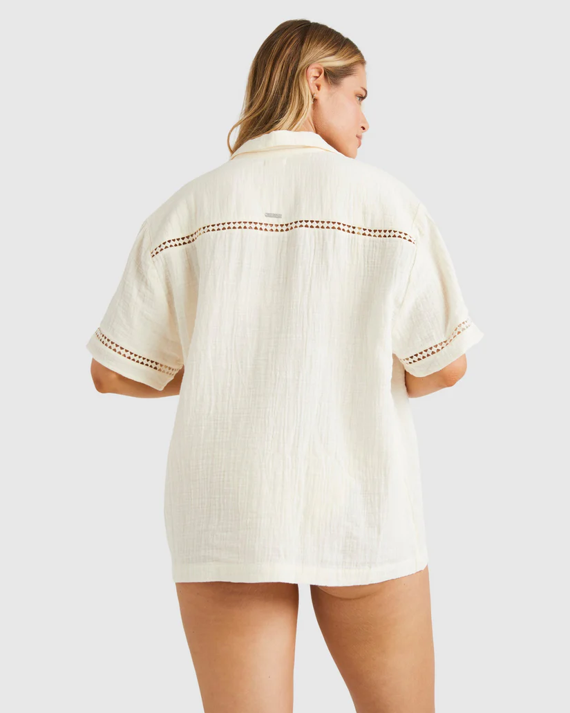 Billabong  Summer End Blouse  - White Cap