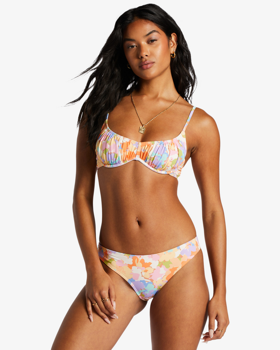 Billabong Paradise Cove Ruched Bikini Top - Multi