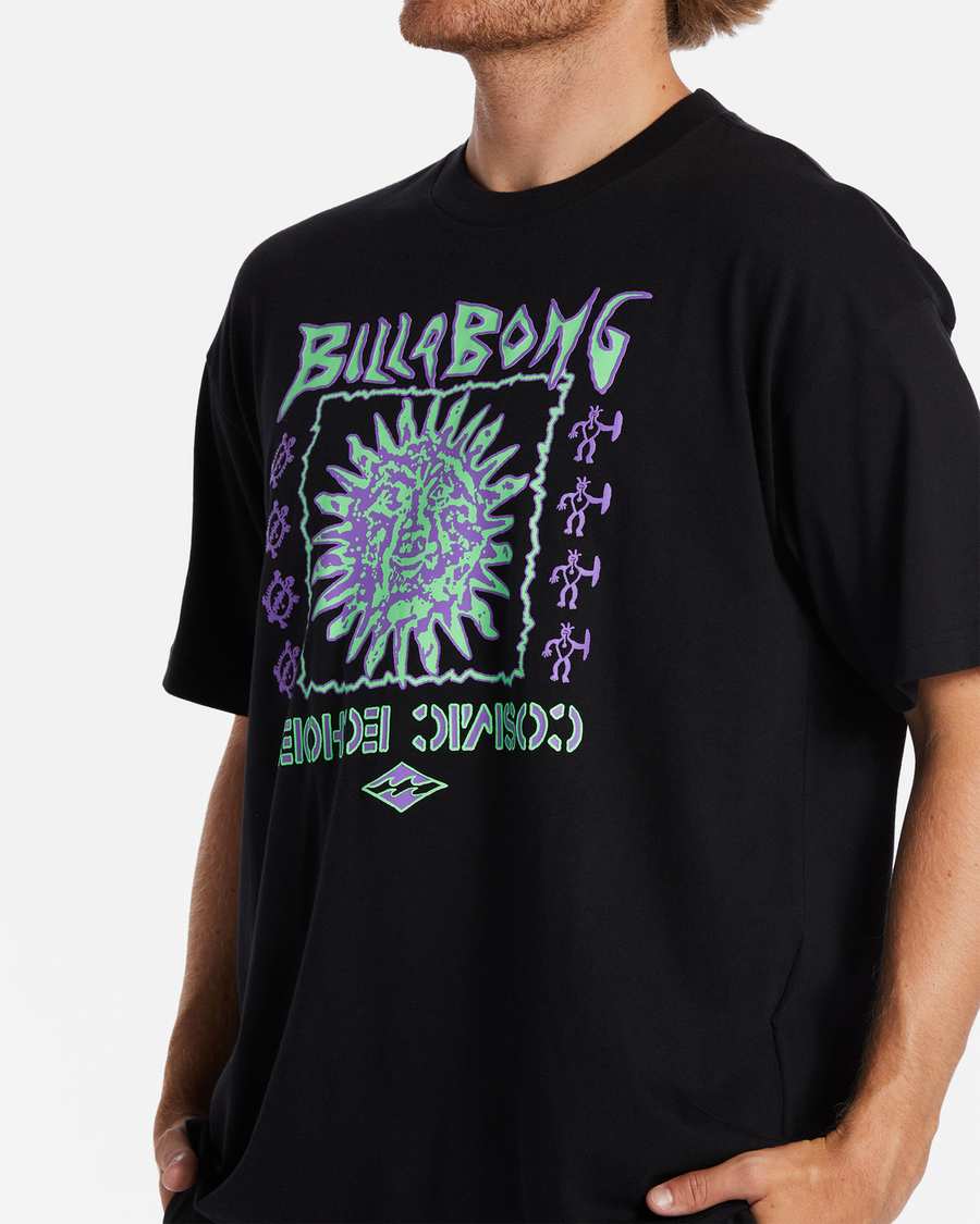 Billabong Cosmic Sun SS Tee- Washed Black