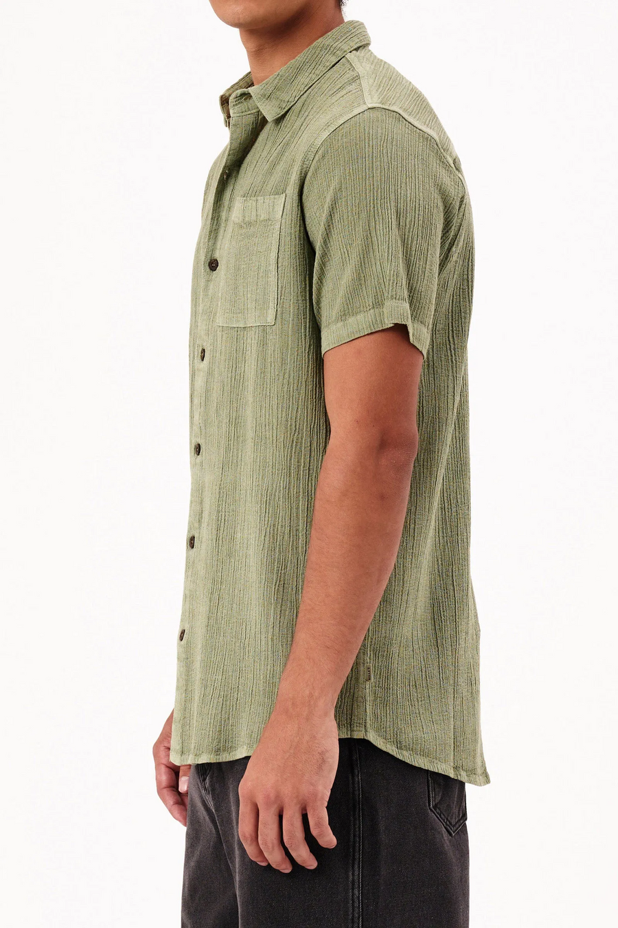 Rollas Bon Crepe Shirt - Pistachio