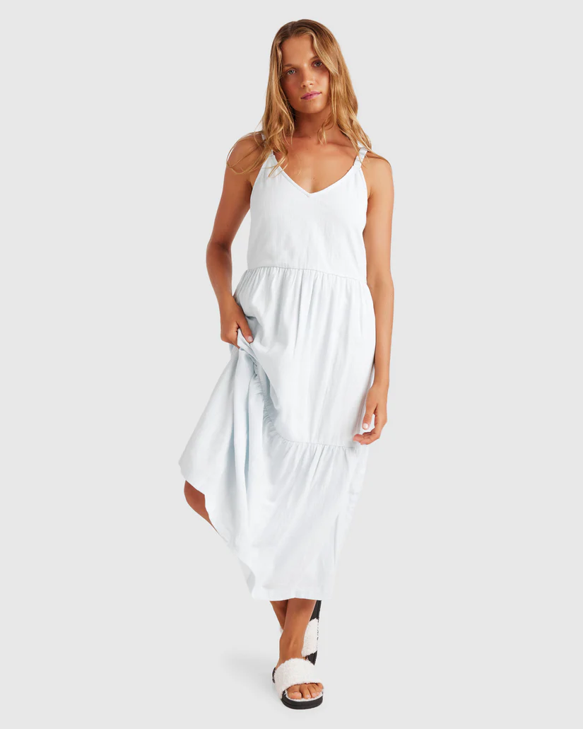 Roxy Waiting Line  Maxi Dress - Cooling Spray / Blue