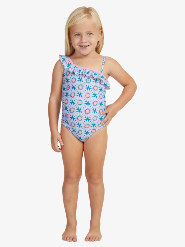 Roxy Bold Florals Fashion One Piece - Crystal Teal Sol Flower