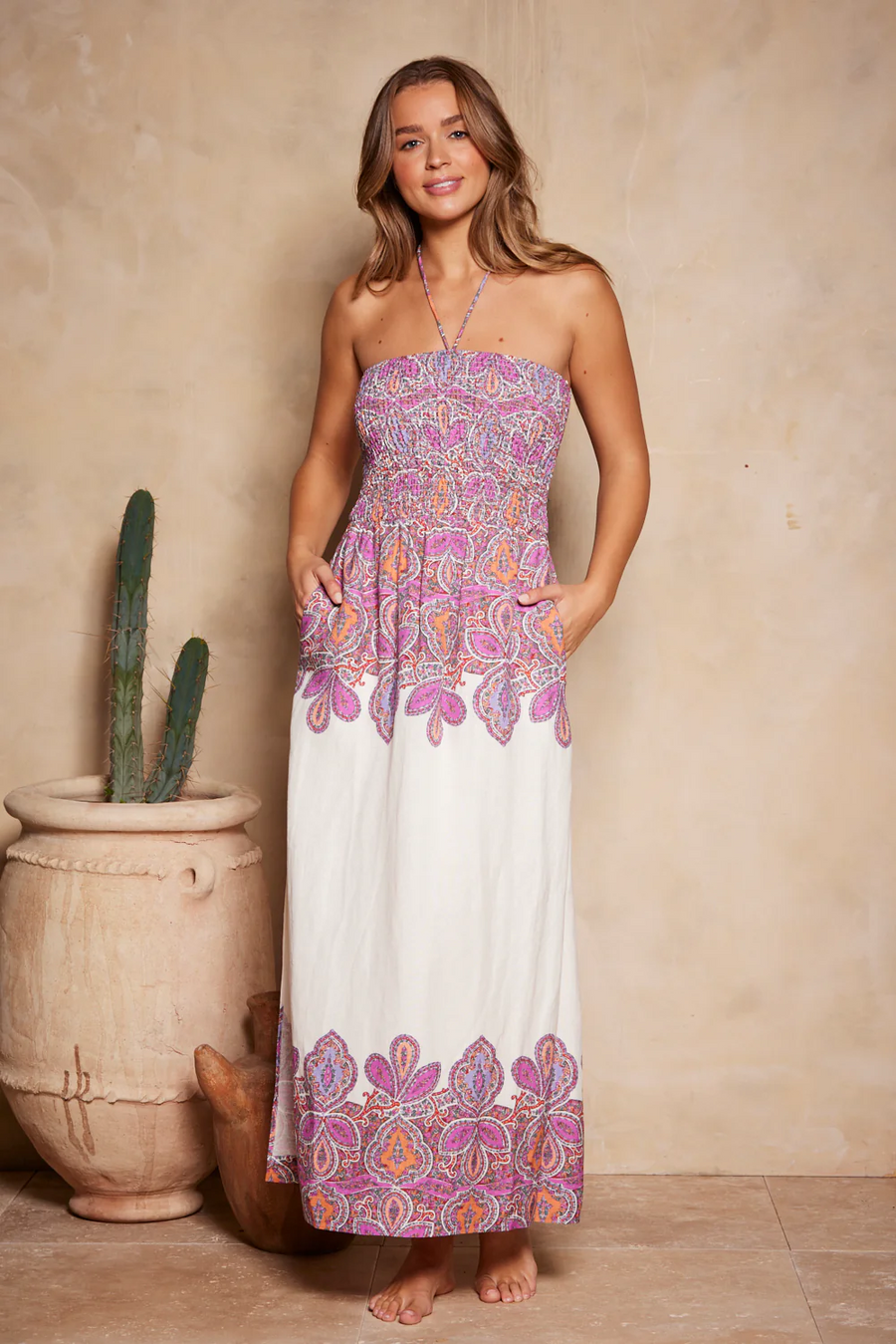 Tigerlily Juliette Rosella Maxi Dress - Boysenberry Floral