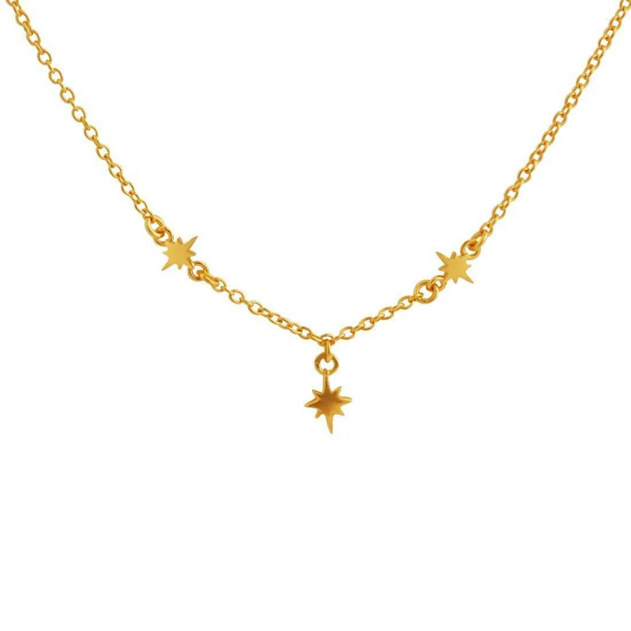 Midsummer Star Celestial Star Necklace Gold