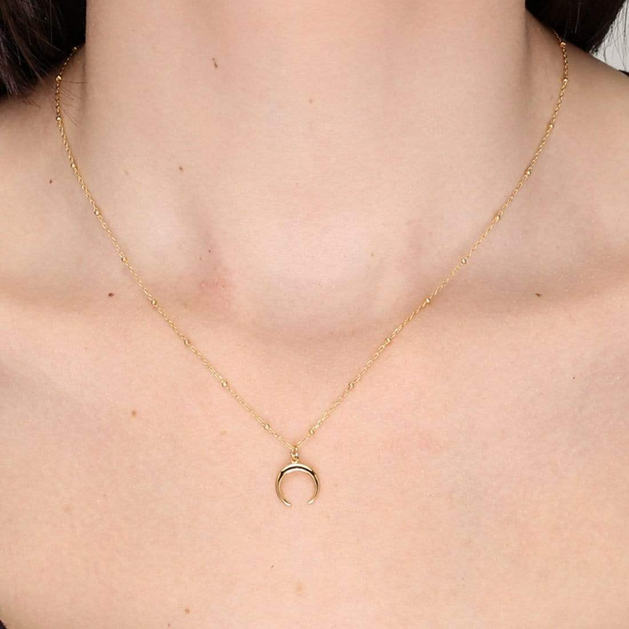 Midsummer Star Gold Petite Moon Illusion Necklace